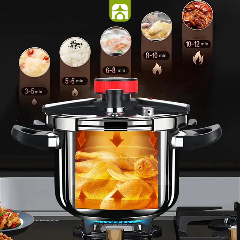 [Esquenta Black Friday] Panelas de Pressão TurboChef Aço Inoxidável - Á Prova de Explosões + Brinde: Kit Utensílios